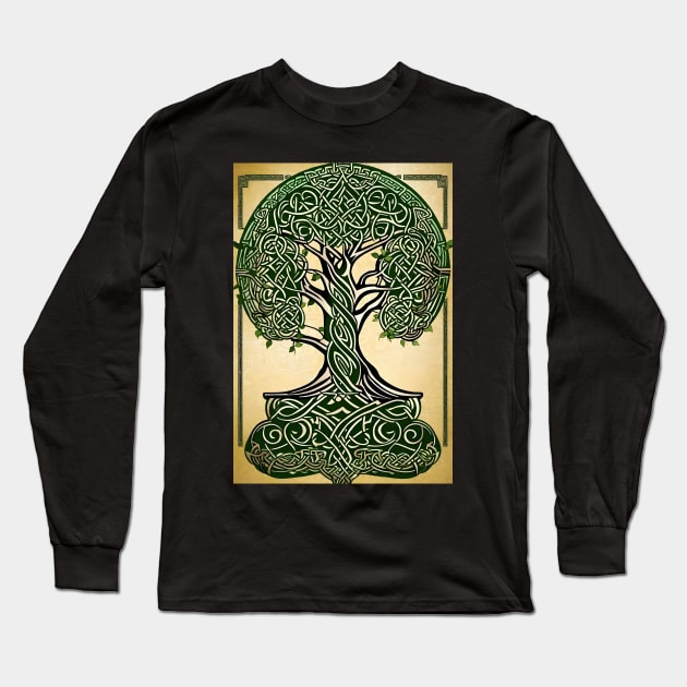 Celtic tree of life Long Sleeve T-Shirt by Tree Tees